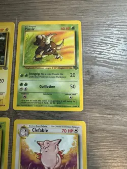 Pokemon Wotc Jungle 4 Rare Vintage Card Collection Lot Vileplume Pinsir Pikachu - Image 3