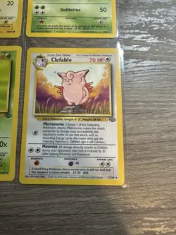 Pokemon Wotc Jungle 4 Rare Vintage Card Collection Lot Vileplume Pinsir Pikachu - Image 4