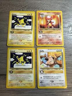 Pokemon Wotc Neo Genesis 4 Rare Vintage Card Collection Lot - Image 1
