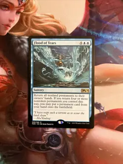 1x Flood of Tears - NM - Core Set 2020 - M20 - Magic - MTG x1 - Image 1