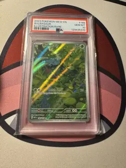 Pokemon 151 TCG Bulbasaur 166/165 Illustration Rare PSA 10 - Image 1