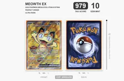 Pokemon Meowth ex #107 (2026) Perfect Order Ultra Rare TAG 10! HIGHEST GRADE 979 - Image 4