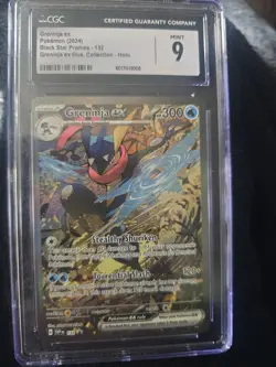 Pokemon TCG Greninja ex CGC 9 Promo Holo Sv: Scarlet & Violet 132 English - Image 1