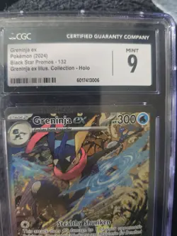 Pokemon TCG Greninja ex CGC 9 Promo Holo Sv: Scarlet & Violet 132 English - Image 2
