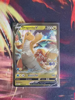Dragonite V Pokemon Sword & Shield Black Star #SWSH235 - Image 1