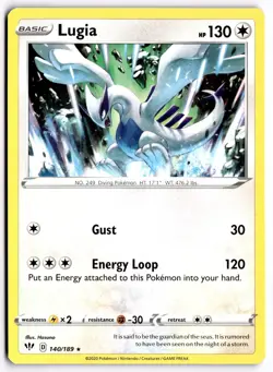 Pokemon TCG Lugia 140/189 Swsh03: Darkness Ablaze Regular - Image 1