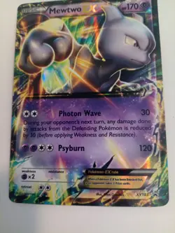 Pokemon Company Mewtwo-EX XY183 XY Black Star Promo Full Art Holo 170HP (LP) - Image 2