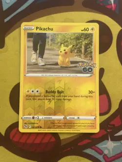 Pokemon Pikachu 027/078 - SWSH Pokemon Go - Reverse Holo - Excellent - Image 1