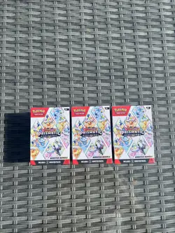 Pokemon TCG Scarlet & Violet Prismatic Evolutions Booster Bundle X 3 -Sealed - Image 1
