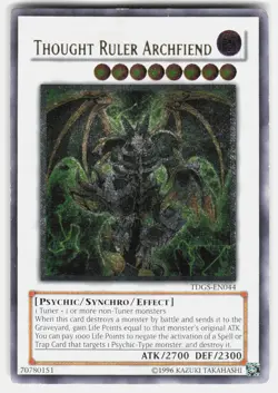 Thought Ruler Archfiend (UTR) TDGS-EN044 The Duelist Genesis Yugioh Unlimitd DMG - Image 1