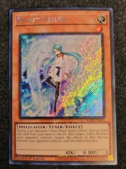 Yugioh Effect Veiler RA01-EN003 Platinum Secret Rare 1st Ed NM - Image 1