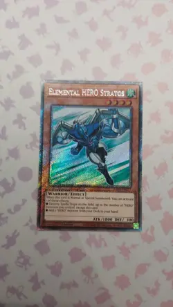 Yugioh Quarter Century Bonanza Platinum Secret Elemental Hero Statos RA03 - Image 1