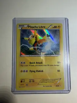 Pokemon Pikachu Libre 30/30 Holo Basic Card XY Trainer Kit English 2016 - Image 1