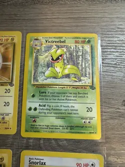 Pokemon Wotc Jungle 4 Rare Vintage Card Collection Lot Snorlax Electrode Pikachu - Image 3