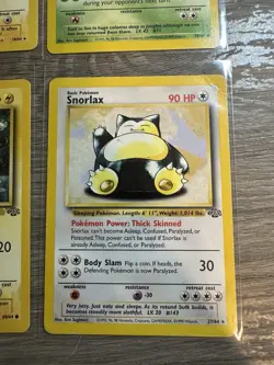 Pokemon Wotc Jungle 4 Rare Vintage Card Collection Lot Snorlax Electrode Pikachu - Image 4