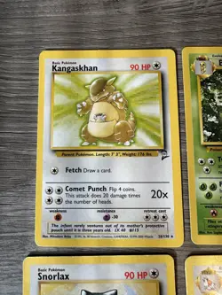 Pokemon Wotc Base Set 2 4 Rare Vintage Card Collection Lot Snorlax Beedrill - Image 2