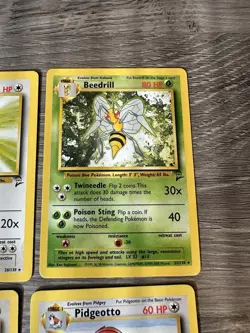 Pokemon Wotc Base Set 2 4 Rare Vintage Card Collection Lot Snorlax Beedrill - Image 3