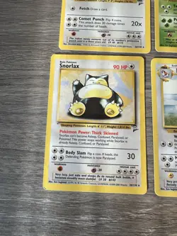 Pokemon Wotc Base Set 2 4 Rare Vintage Card Collection Lot Snorlax Beedrill - Image 4
