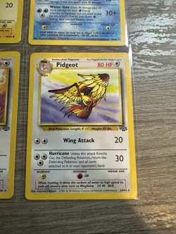 Pokemon Wotc Jungle 4 Rare Vintage Card Collection Lot Vaporeon Pikachu Clefable - Image 4