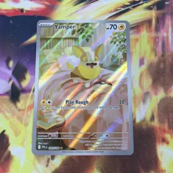 Yamper 099/094 Phantasmal Flames Full Art Ultra Rare Holo Pokemon Card NM - Image 1