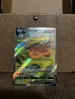 Charzard V SWSH260 Black Star Promo Full Art 2022 Pokemon Card - Image 1