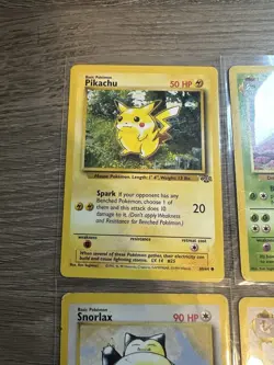 Pokemon Wotc Jungle 4 Rare Vintage Card Collection Lot Snorlax Nidoqueen Pikachu - Image 2