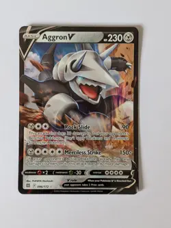 Aggron V 096/172 Swsh09: Brilliant Stars Holo Pokemon LP - Image 1