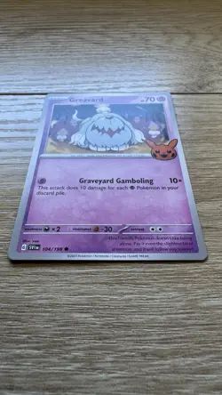 Pokemon Greavard 104/198 - Trick or Trade 2023 Common Regular Card NM - Image 2
