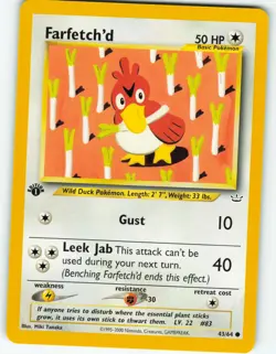 Farfetch'd - 1st Edition - 43/64 Neo Revelation - Pokemon TCG - 2001 - Image 1