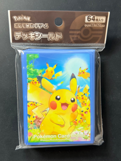 Pikachu Gathering TCG Card Sleeves Deck 64 Official Pokemon Center JAPAN NEW - Image 1
