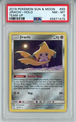 POKEMON TEAM UP JIRACHI #99 RARE HOLO FOIL PSA 8 NM-MT #45871479 - Image 1