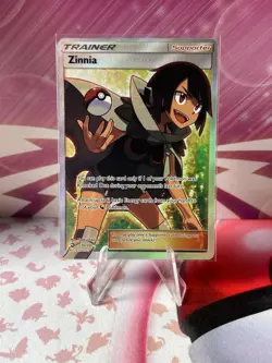 Zinnia - 70/70- Pokemon Dragon Majesty Full Art Ultra Rare Card Pokemon TCG NM - Image 1