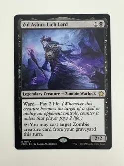 Zul Ashur Lich Lord MTG Magic the Gathering Card NM Near Mint FDN - Image 1
