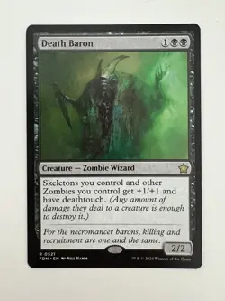 Death Baron MTG Magic the Gathering Card NM Near Mint FDN - Image 1
