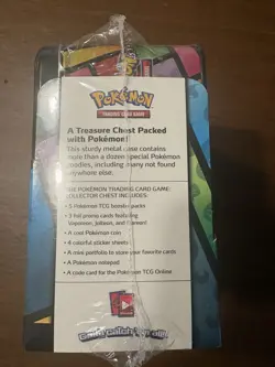 Pokemon Collector Tin Eevee Vaporeon Jolteon Flareon 2021 Trading Card Game - Image 2