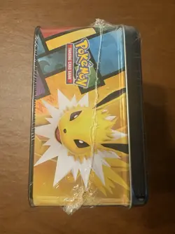 Pokemon Collector Tin Eevee Vaporeon Jolteon Flareon 2021 Trading Card Game - Image 5