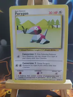 Pokemon TCG Porygon Card 39/102 Base Set Regular - Image 1
