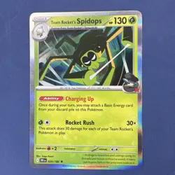 Team Rocket's Spidops 020/182 Rare Destined Rivals Pokemon Near Mint - Image 1