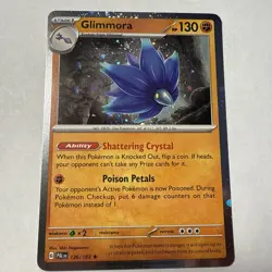 Pokemon Glimmora Cosmos Holo 126/193 PAL Paldea Evolved NM - Image 1