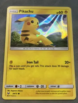 Pikachu - 28/73 (Water Web Holo) Promo Holo 028/073 LP Pokemon TCG - Image 1