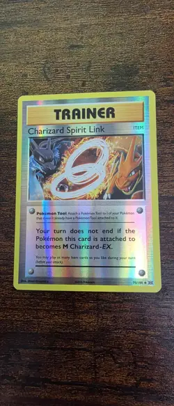 Charizard Spirit Link 75/108 Uncommon Evolutions Pokemon Reverse Holo Near Mint - Image 1