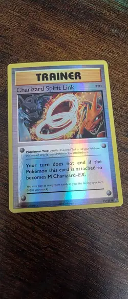 Charizard Spirit Link 75/108 Uncommon Evolutions Pokemon Reverse Holo Near Mint - Image 1