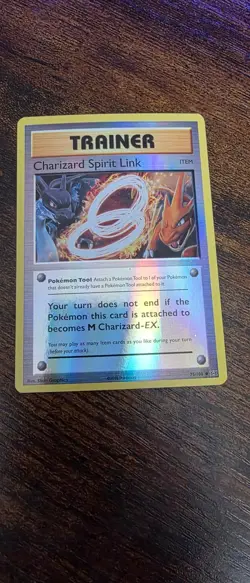 Charizard Spirit Link 75/108 Uncommon Evolutions Pokemon Reverse Holo Near Mint - Image 1