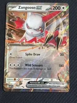 Zangoose ex 167/217 Me: Ascended Heroes Holo - English - Pokemon TCG - Image 1