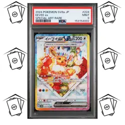 ✨Eevee 224/187 PSA 9 POKEMON JAPANESE SV8a-TERASTAL FESTIVAL SAR - Image 1