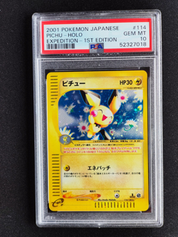 Pichu #114 Expedition e series 1 Holo Japanese 1st Edition Pokemon 2001 PSA 10 - Image 1