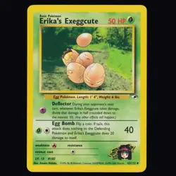 Erika's Exeggcute 43/132 Gym Heroes Vintage WOTC Uncommon Pokemon TCG NM - Image 1