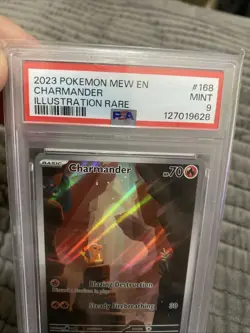 Pokemon 2023 Charmander 168/165 SV 151 Illustration Rare Holo EN PSA 9 - Image 2