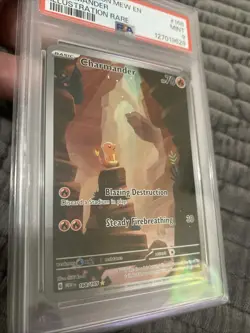 Pokemon 2023 Charmander 168/165 SV 151 Illustration Rare Holo EN PSA 9 - Image 3