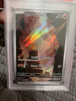 Pokemon 2023 Charmander 168/165 SV 151 Illustration Rare Holo EN PSA 9 - Image 4